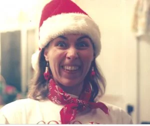 The author, getting in the holiday spirit.