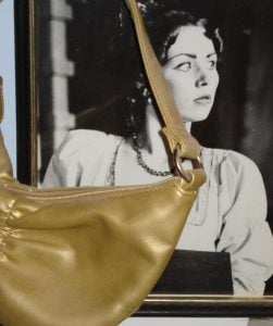 The girl and the gold bag
